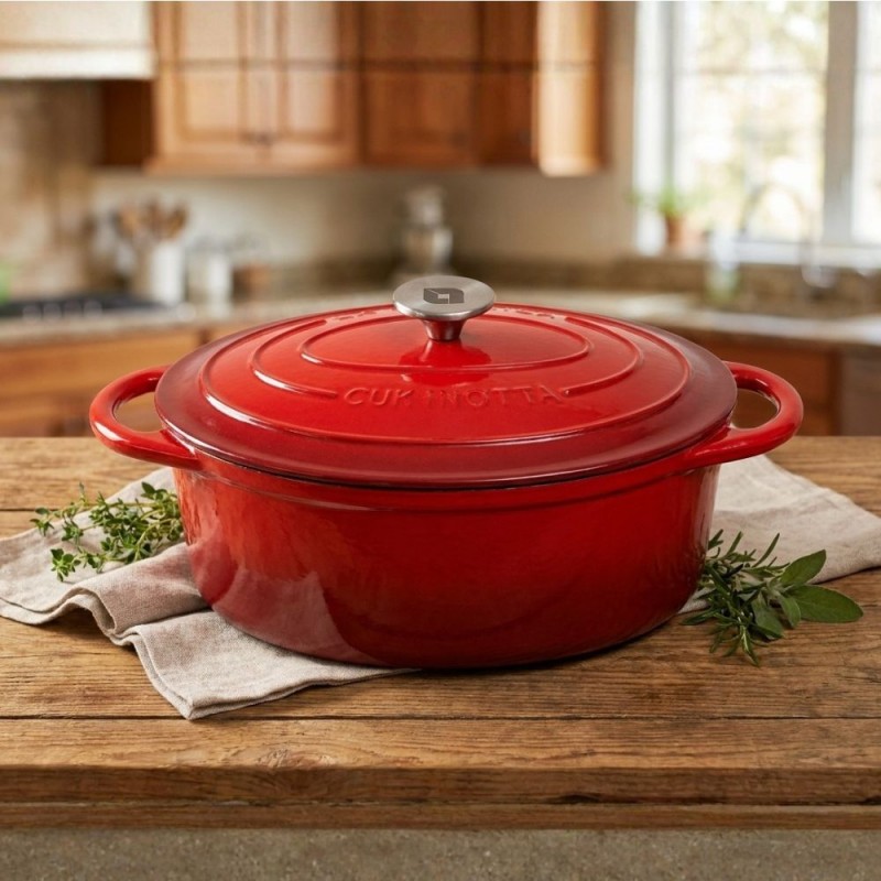Geëmailleerde gietijzeren pot La Nordica, Ovaal, Ф33 - Productenvergelijking