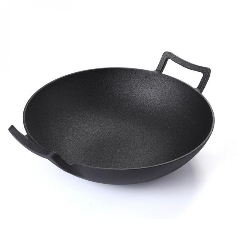 Gietijzeren pan wokmodel, Ф31 - Gietijzeren pan