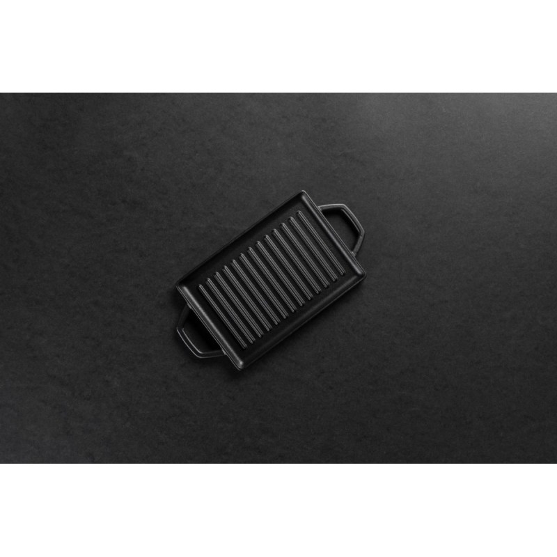 Mini gietijzeren grillplaat Hosse, 15.5x22.5cm | Gietijzeren plaat |  |