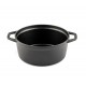 Diepe gietijzeren pot Hosse, Black Onyx, Ф24 | Gietijzeren pot |  |