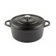 Diepe gietijzeren pot Hosse, Black Onyx, Ф24 | Gietijzeren pot |  |