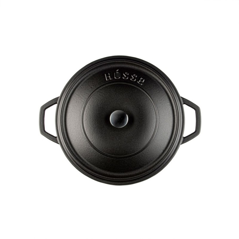 Diepe gietijzeren pot Hosse, Black Onyx, Ф28 | Gietijzeren pot |  |