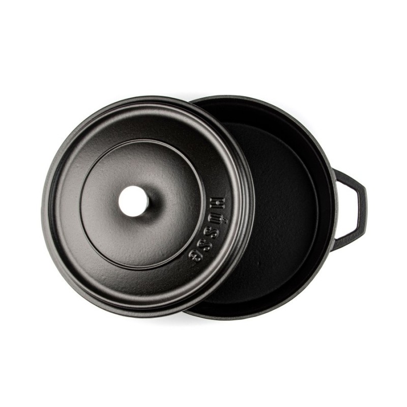 Ondiepe gietijzeren pot Hosse, Black Onyx, Ф26 | Gietijzeren pot |  |