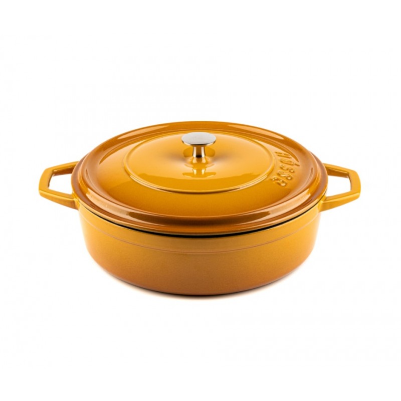Ondiepe gietijzeren pot Solagio, Dijon, Ф26 - Gietijzeren pot