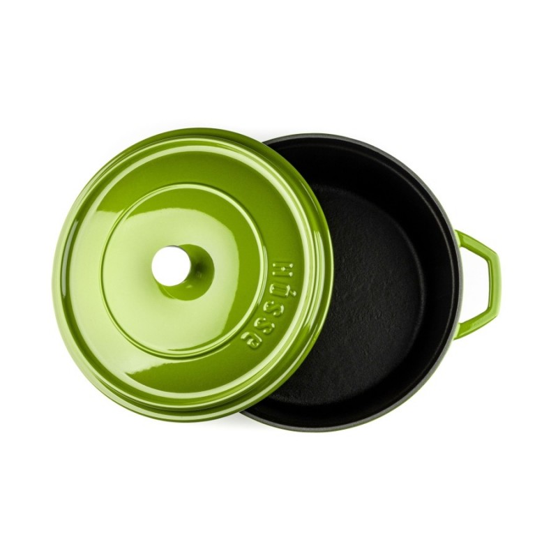 Diepe gietijzeren pot Hosse, Bamboo, Ф28 | Gietijzeren pot |  |