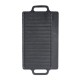 Dubbelzijdige gietijzeren grillplaat, 33x20 cm | Gietijzeren plaat |  |