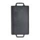 Dubbelzijdige gietijzeren grillplaat, 33x20 cm | Gietijzeren plaat |  |