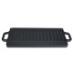 Dubbelzijdige gietijzeren grillplaat, 33x20 cm | Gietijzeren plaat |  |