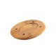 Houten onderzetter voor ovaal bord Hosse HSOISK1728, 17x28cm | Houten onderzetter |  |