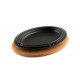 Houten onderzetter voor ovaal bord Hosse HSOISK2533, 25x33cm | Houten onderzetter |  |