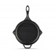 Geëmailleerde grillpan gietijzer Hosse, Black Onyx, Ф28cm | Grillpan gietijzer | Gietijzeren pan |
