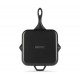 Geëmailleerde grillpan gietijzer Hosse, Black Onyx, 28x28cm | Grillpan gietijzer | Gietijzeren pan |