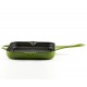 Geëmailleerde grillpan gietijzer Hosse, Bamboo, 28x28cm | Grillpan gietijzer | Gietijzeren pan |