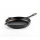 Geëmailleerde gietijzeren pan Hosse, Black Onyx, Ф24cm | Platte gietijzeren pan | Gietijzeren pan |