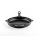 Geëmailleerde gietijzeren pan Hosse, Black Onyx, Ф28cm | Platte gietijzeren pan | Gietijzeren pan |