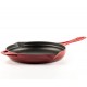 Geëmailleerde gietijzeren pan Hosse, Rubin, Ф28cm | Platte gietijzeren pan | Gietijzeren pan |