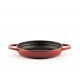 Geëmailleerde gietijzeren pan met twee handvatten Hosse, Rubin, Ф16cm | Platte gietijzeren pan | Gietijzeren pan |