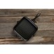 Geëmailleerde grillpan gietijzer Hosse, Black Onyx, 28x28cm | Grillpan gietijzer | Gietijzeren pan |
